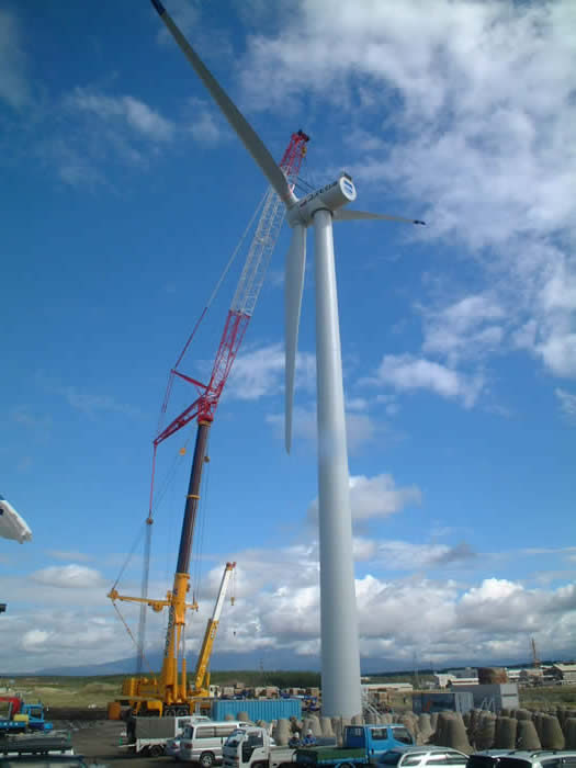 風力発電設備設置工事2
