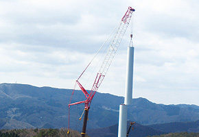 風力発電設備設置工事3