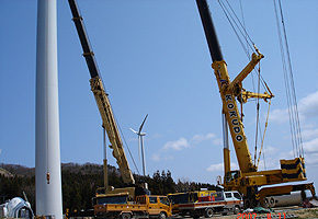 風力発電設備設置工事4